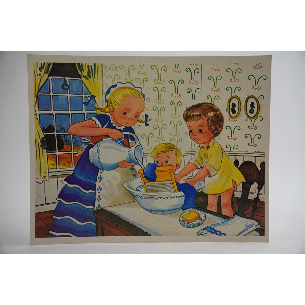 Scott Education The Mulberry Bush Filmstrip Card‎ Print Children 1971 Vintage